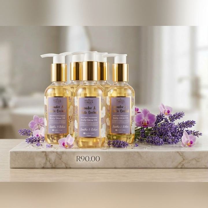 The Botanical Garden Lavender & White Orchid Body Glow Oil