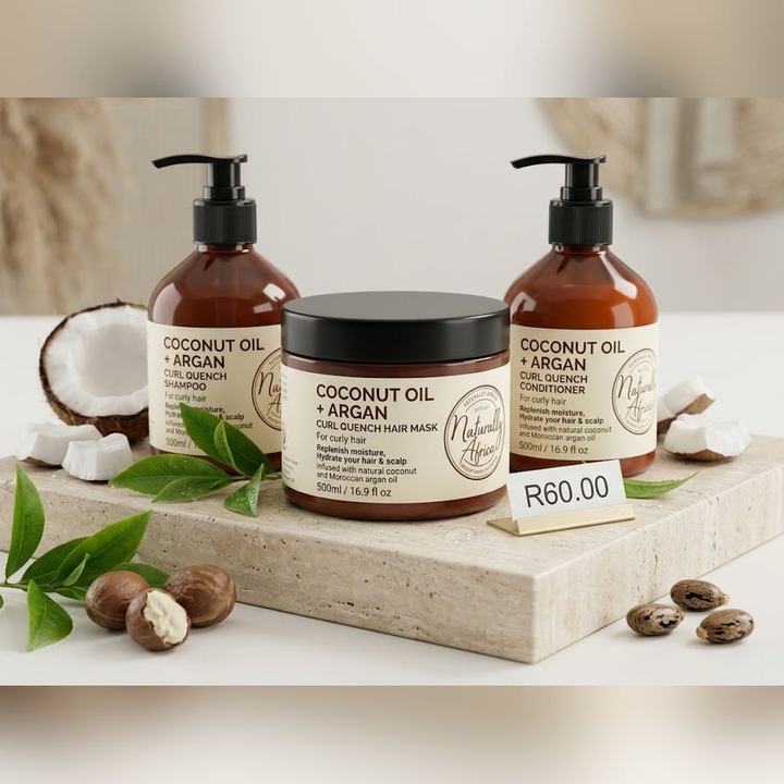 Natural Africa Coconut Oil + Argan Curl Quench